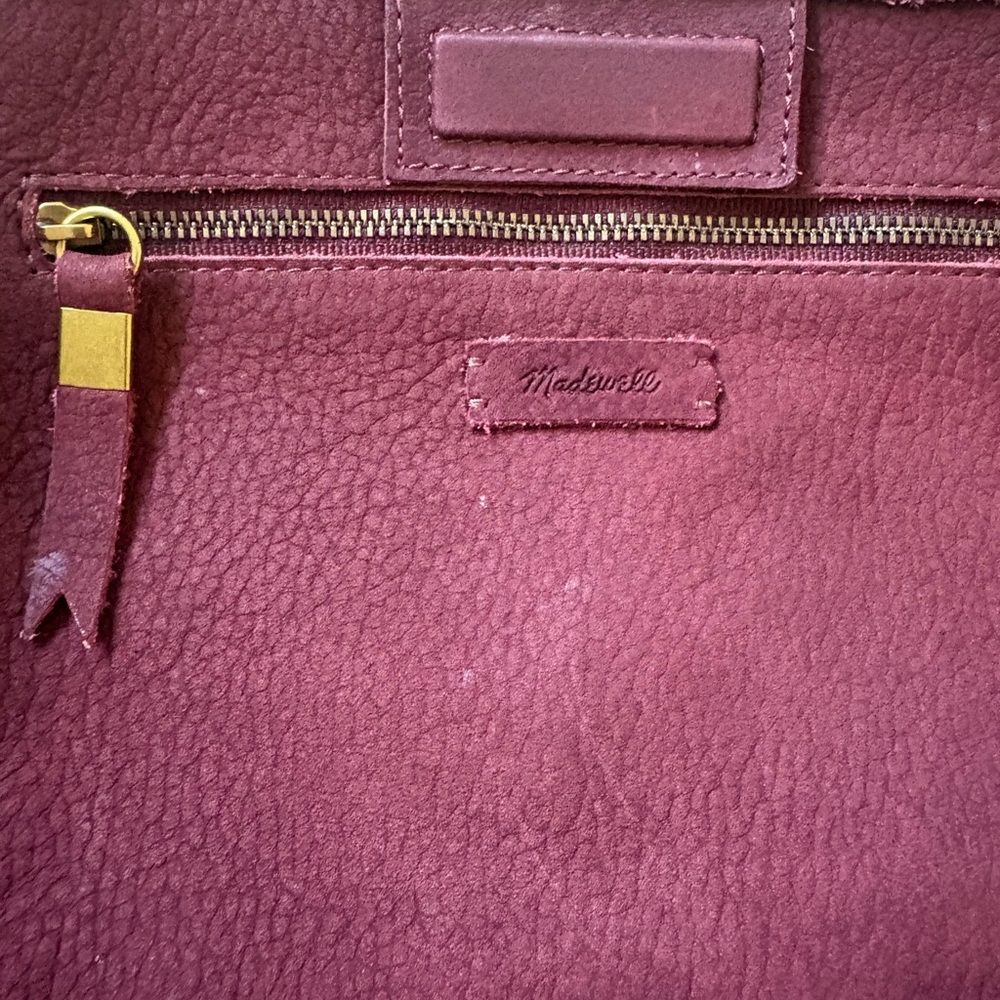 Madewell Slouchy Suede Carry All Shoulder Tote in Pinot Noir - Picture 13 of 15